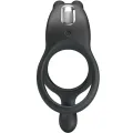 Seth Doppel-Vibrationsring Rabbit 7 Vibrationen Schwarz von Pretty Love