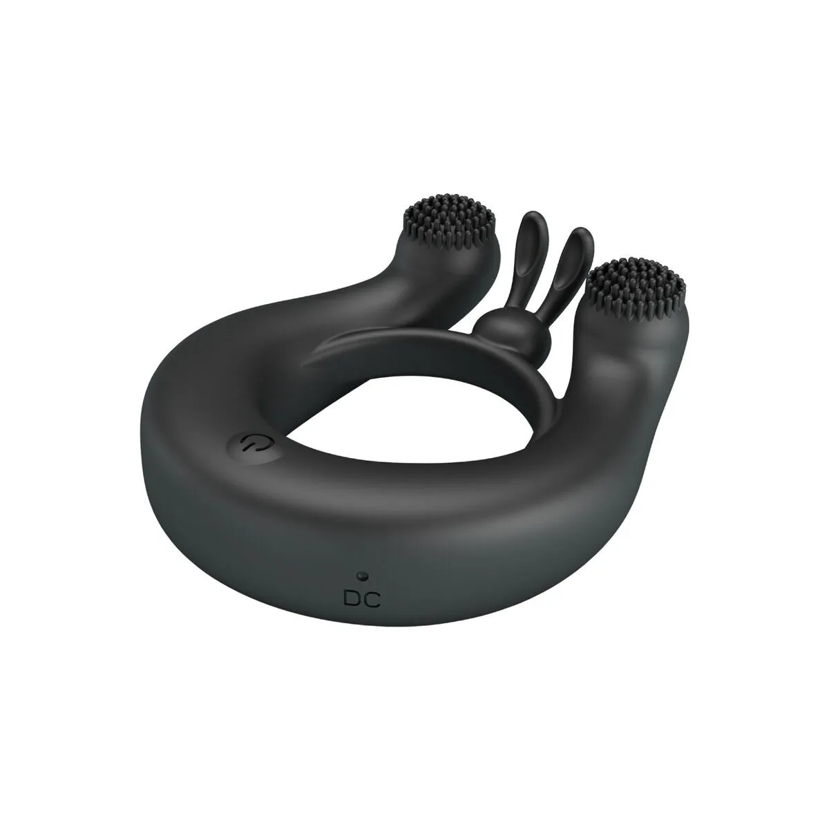 Dahlia Vibrationsring + Klitorisstimulator 12 Vibrationen Schwarz von Pretty Love | Fesselliebe.de