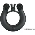 Dahlia Vibrationsring + Klitorisstimulator 12 Vibrationen Schwarz von Pretty Love