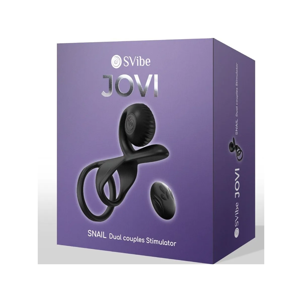 Jovi Paarring mit Fernbedienung Schwarz von Snail Vibe | Fesselliebe.de