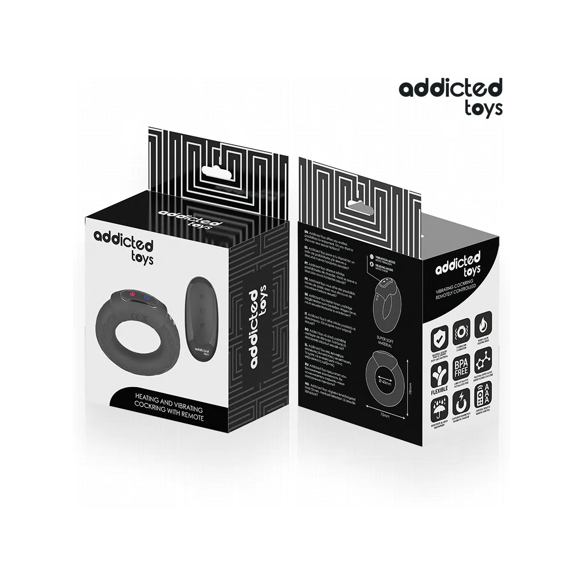 Vibrierender Cockring mit Wärmeeffekt und mit Fernbedienung von Addicted Toys | Fesselliebe.de