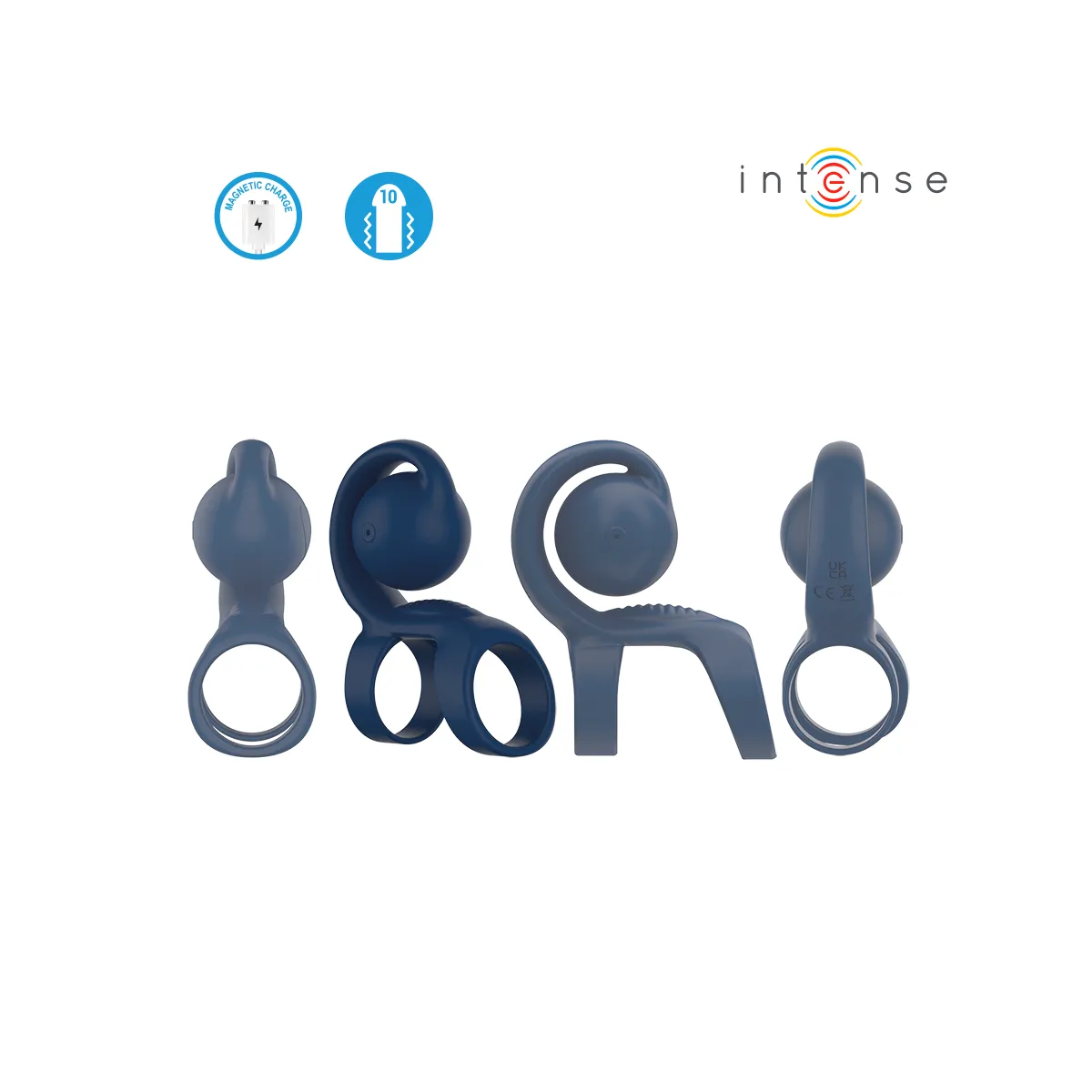 Tyson Cock Ring mit Vibrierender Kugel Ø 3,2 cm von Intense Fun | Fesselliebe.de