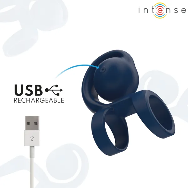 Tyson Cock Ring mit Vibrierender Kugel Ø 3,2 cm von Intense Fun | Fesselliebe.de