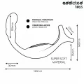 Doppelter Prostatik-Cockring mit Fernbedienung von Addicted Toys