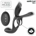 Doppelter Penisring mit Klitorisstimulator von Addicted Toys