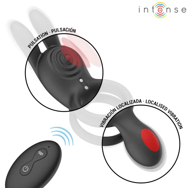 Quinn Doppelvibrationsring mit Fernbedienung von Intense Couples Toys | Fesselliebe.de