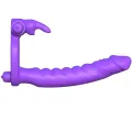 Silikon Doppelvibratorkaninchen von Fantasy C-Ringz