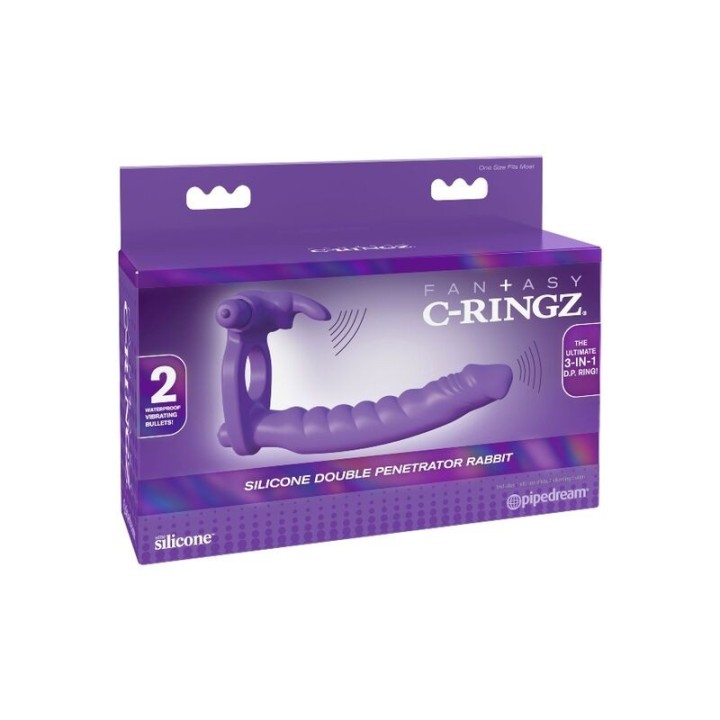 Silikon Doppelvibratorkaninchen von Fantasy C-Ringz | Fesselliebe.de