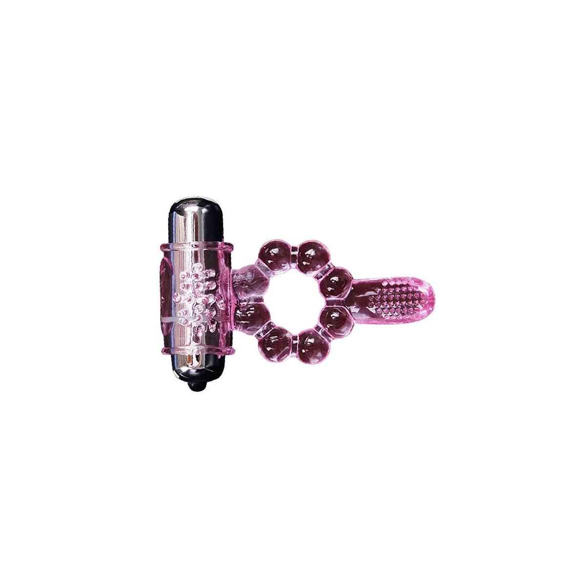 Silikonring 10 Zungenrhythmen mit Rosa Vibration von Baile For Him | Fesselliebe.de