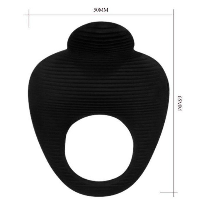 Thimble Vibratorring Schwarz von Pretty Love Male | Fesselliebe.de