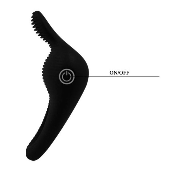 Thimble Vibratorring Schwarz von Pretty Love Male | Fesselliebe.de
