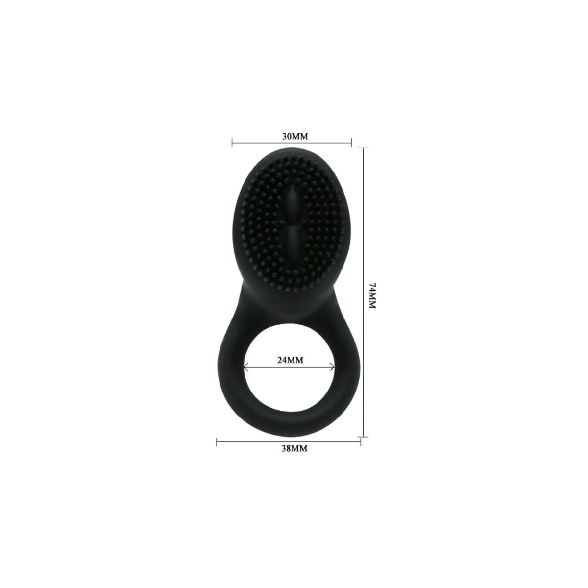 Cobra Vibratorring Schwarz von Pretty Love Male | Fesselliebe.de