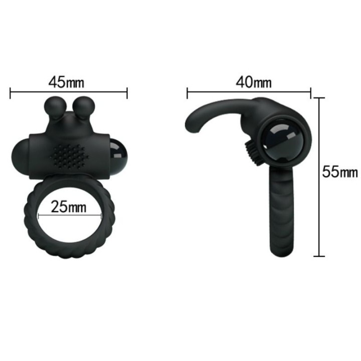 Eudora Vibrierring mit Stimulator von Pretty Love Male | Fesselliebe.de