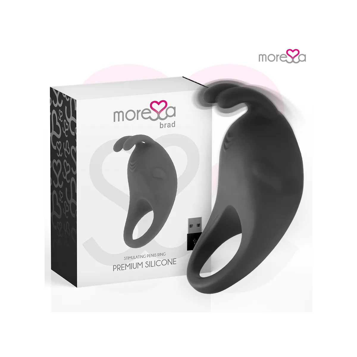 Brad Premium Silikon wiederaufladbar Schwarz von Moressa | Fesselliebe.de