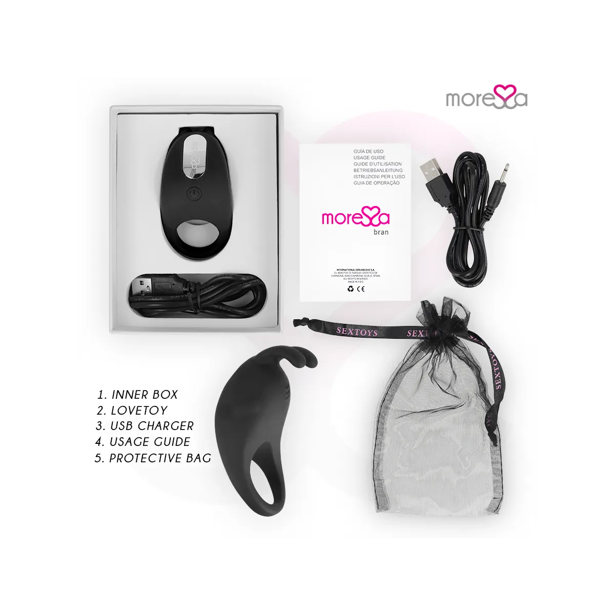 Brad Premium Silikon wiederaufladbar Schwarz von Moressa | Fesselliebe.de