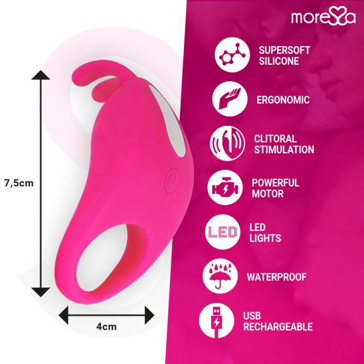 Brad Premium Silikon wiederaufladbar Rosa von Moressa | Fesselliebe.de