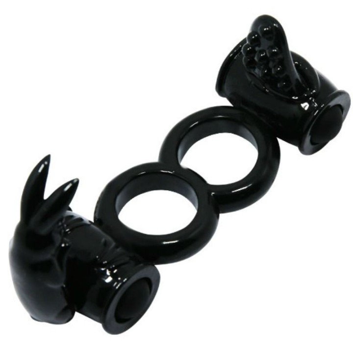 Sweet Ring Doppelring mit Doppelhasen von Baile For Him | Fesselliebe.de