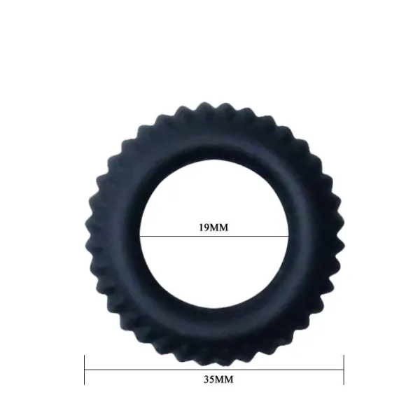 Titan Cockring Schwarz 1,9 cm von Baile For Him | Fesselliebe.de