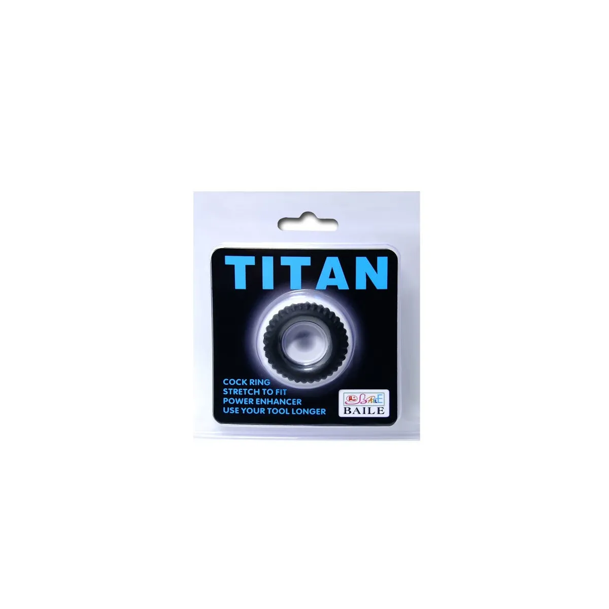 Titan Cockring Schwarz 1,9 cm von Baile For Him | Fesselliebe.de