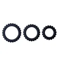 Titan Set 3stk Cockring Schwarz 2,8 + 2,4 + 1,9 cm von Baile For Him