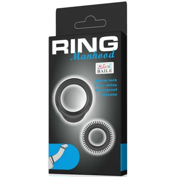 Kit 2 Silikonringe Ring Manhood von Baile For Him | Fesselliebe.de