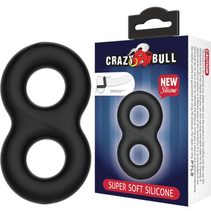 Doppelter Unendlichkeitsring aus Silikon von Crazy Bull | Fesselliebe.de