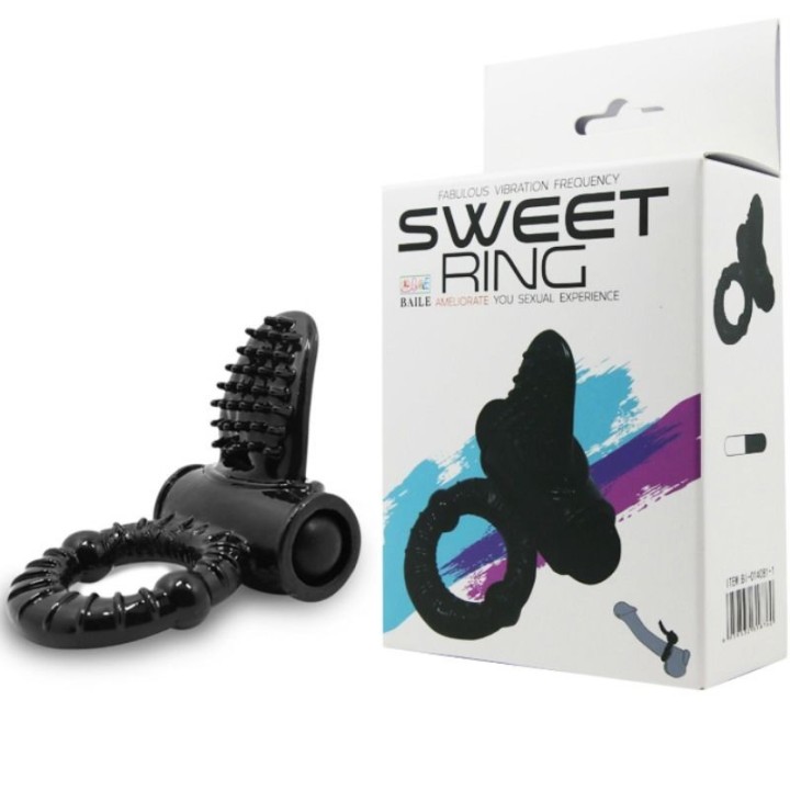 Sweet Ring Vibrierring mit Texturiertem Rabbit von Baile For Him | Fesselliebe.de