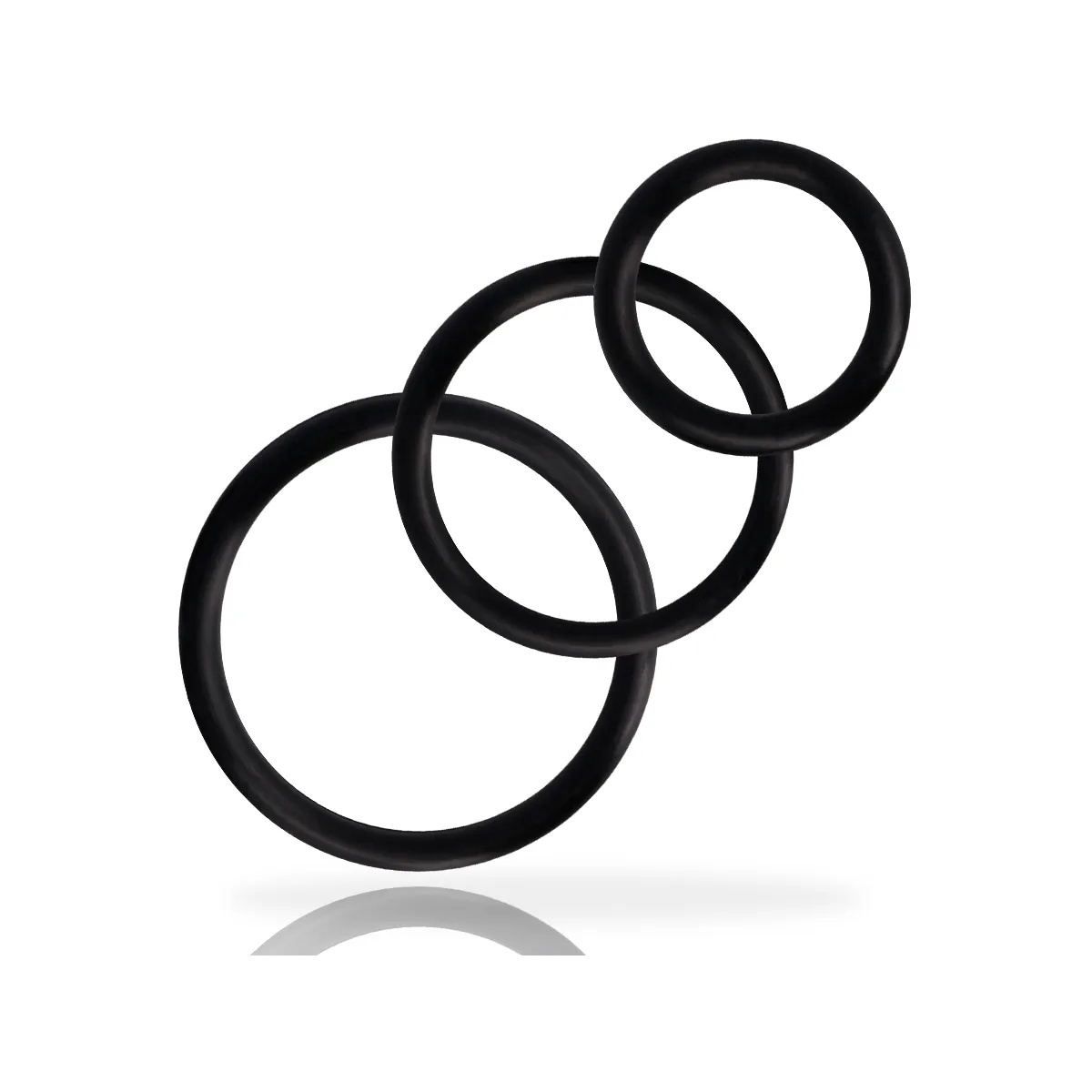 Ringset für Penis Schwarz von Addicted Toys | Fesselliebe.de