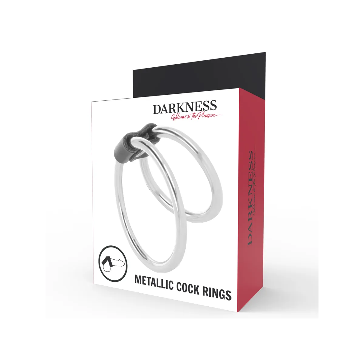 Doppelter Penisring aus Metall von Darkness Sensations | Fesselliebe.de