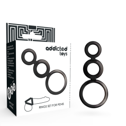 Ringset für Penis - Geruchert von Addicted Toys | Fesselliebe.de