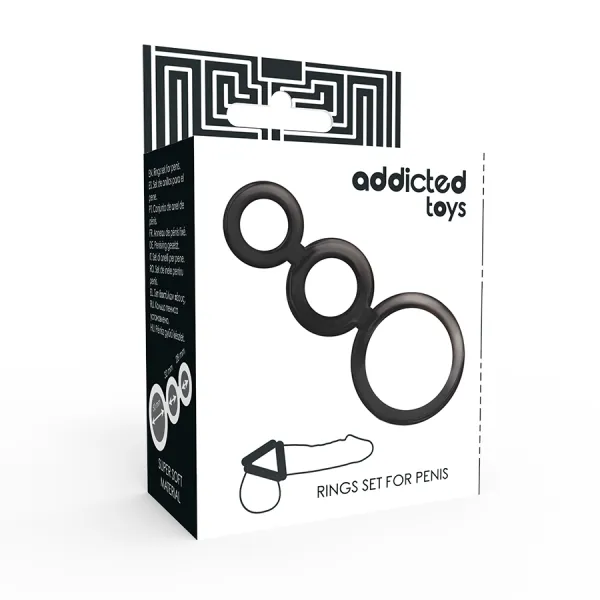 Ringset für Penis - Geruchert von Addicted Toys | Fesselliebe.de