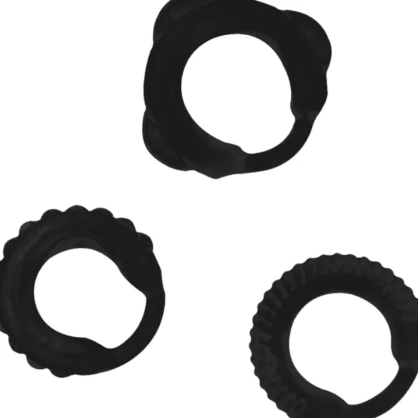 C-Ring-Set Schwarz von Addicted Toys | Fesselliebe.de