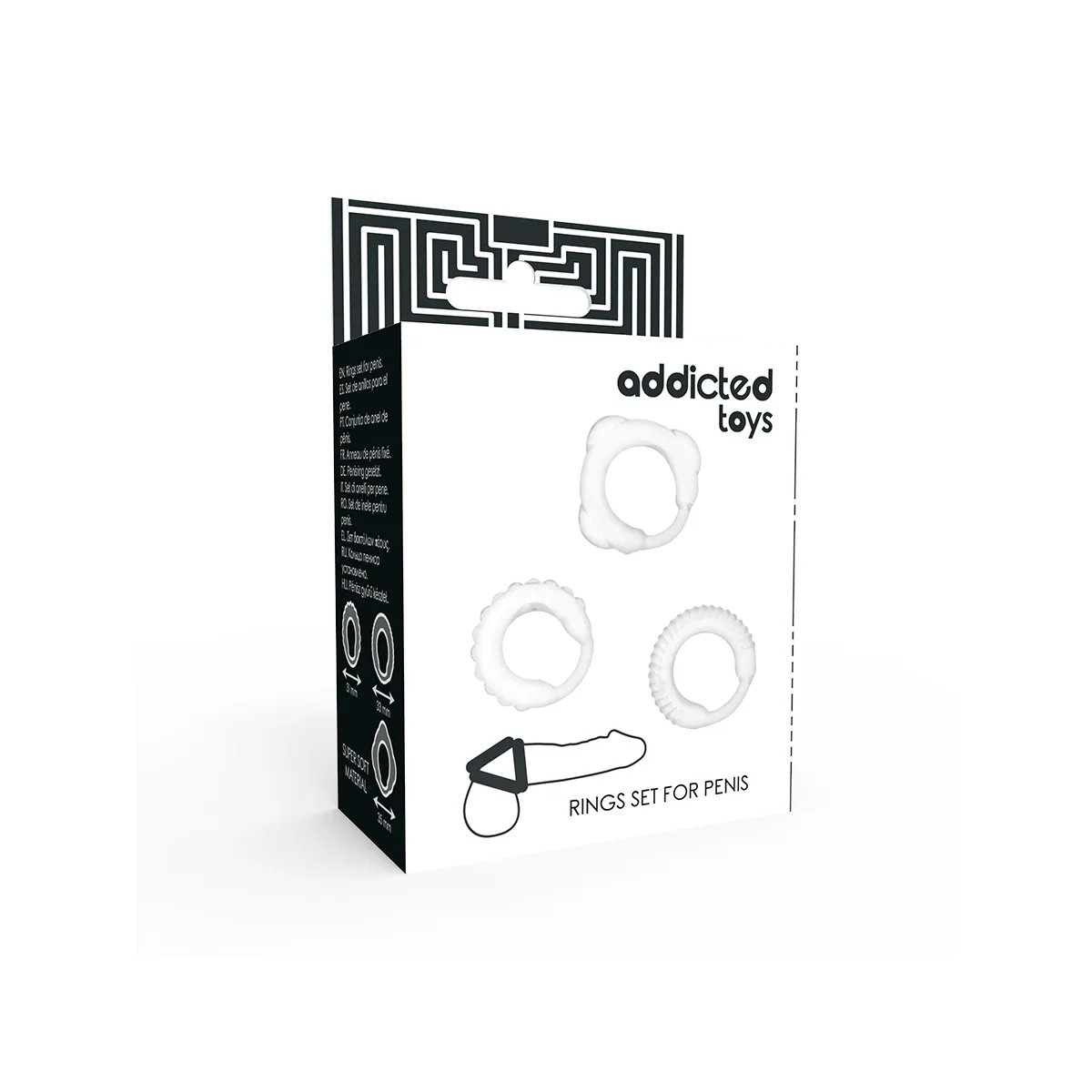 C-Ring-Set Klar von Addicted Toys | Fesselliebe.de
