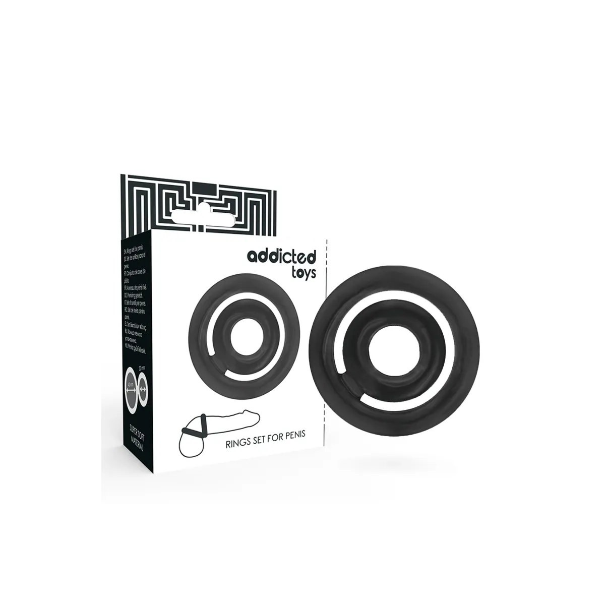 Potenz-C-Ring Penis Schwarz von Addicted Toys | Fesselliebe.de