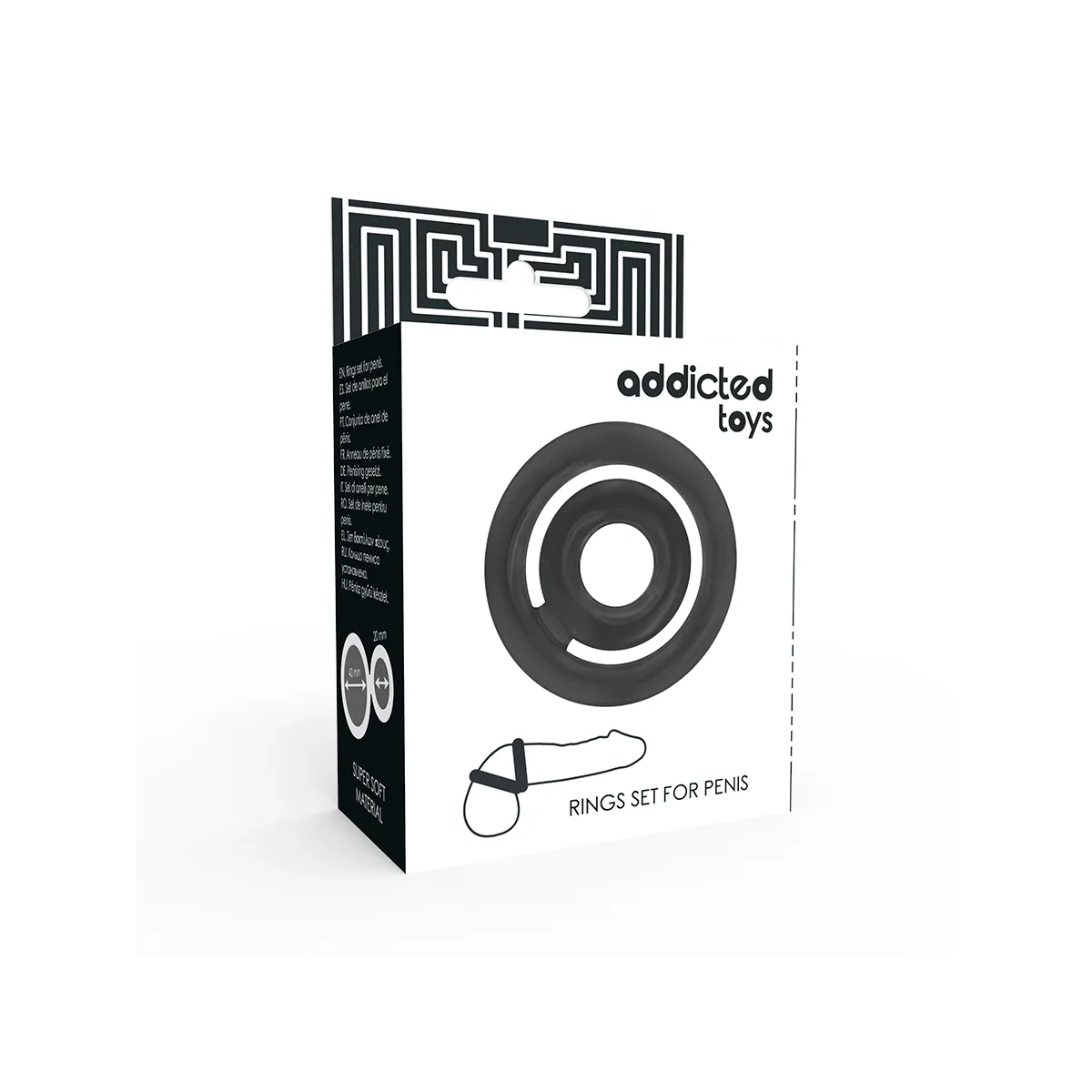 Potenz-C-Ring Penis Schwarz von Addicted Toys | Fesselliebe.de