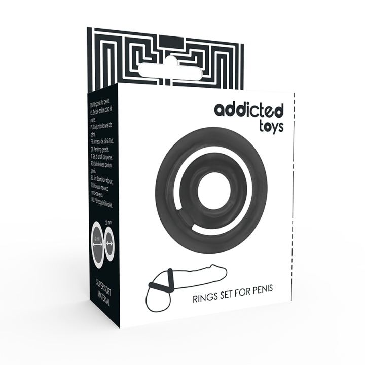 Potenz-C-Ring Penis Schwarz von Addicted Toys | Fesselliebe.de