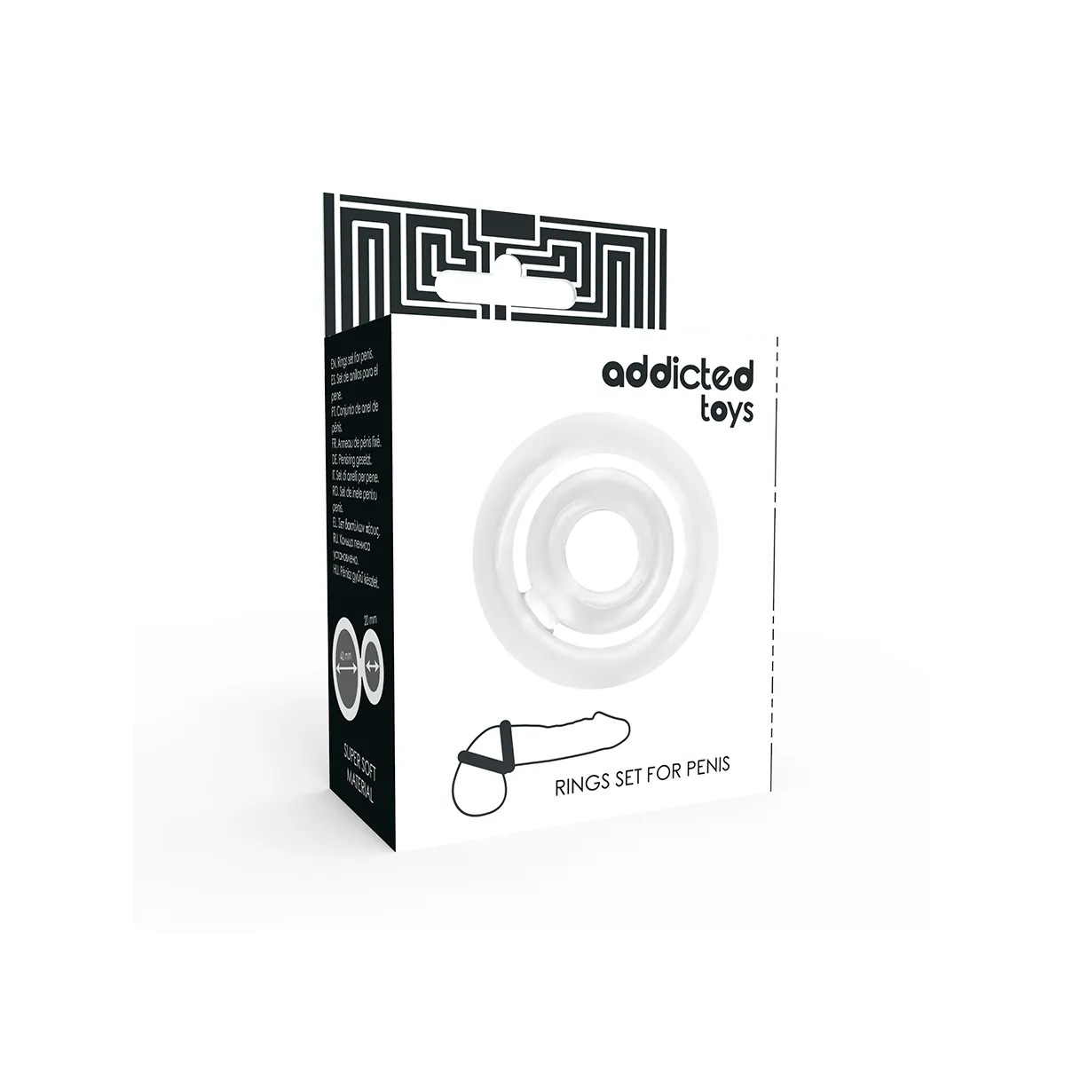 Potenz-C-Ring Penis Klar von Addicted Toys | Fesselliebe.de