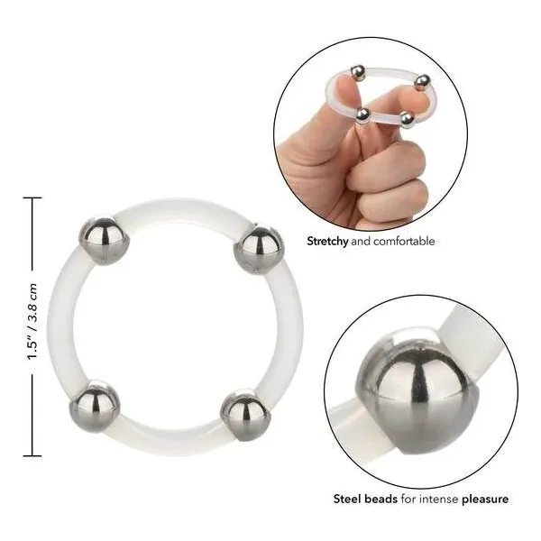 Stahlperlen-Silikonring L von Calexotics | Fesselliebe.de