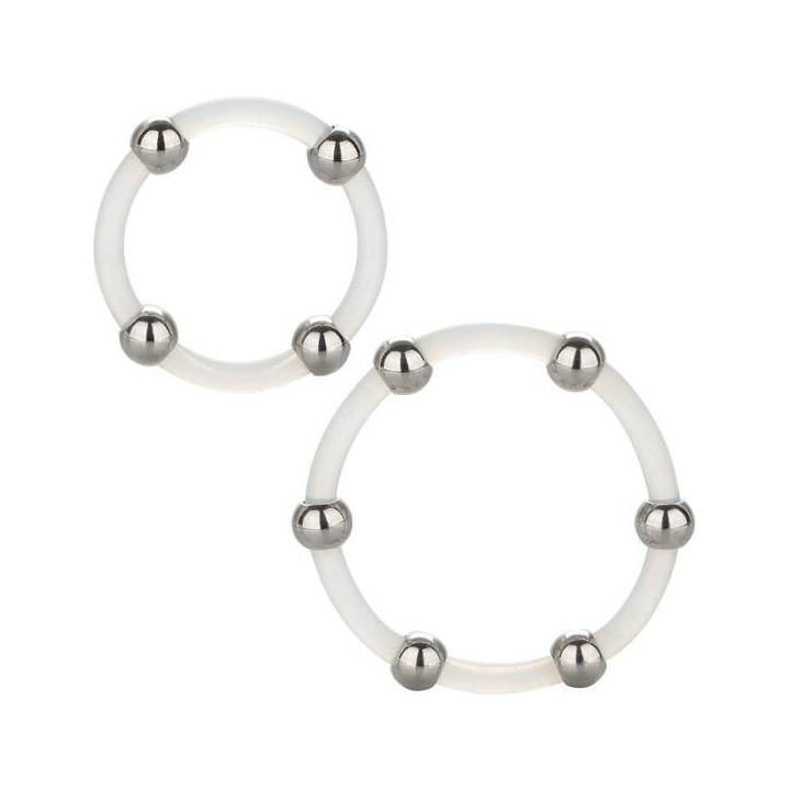 Stahlperlen-Silikonring-Set von Calexotics | Fesselliebe.de