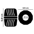 Super Flexibler und Widerstandsfähiger Penisring 5 cm Pr11 Schwarz von Powering