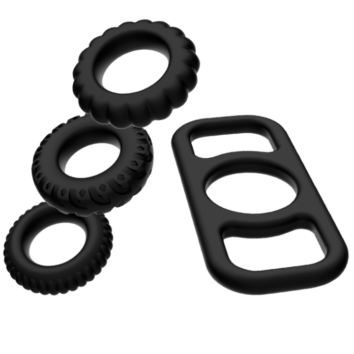 Cock Ring Set 4 Stück von Addicted Toys | Fesselliebe.de