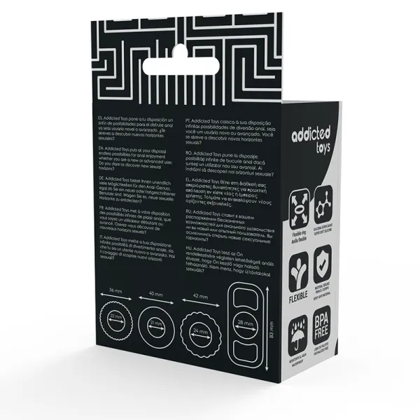 Cock Ring Set 4 Stück von Addicted Toys | Fesselliebe.de