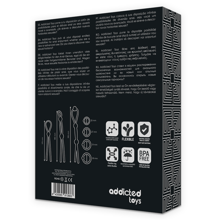 Flexibles Silikon-Cockring-Set 7-Teilig von Addicted Toys | Fesselliebe.de