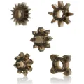 Set aus 5 Hoden- und Penisringen aus Silikon von Ohmama