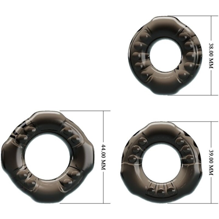 Cock Ringe Yvonne Set 3 Penisringe von Baile | Fesselliebe.de