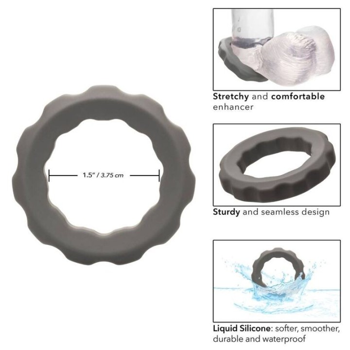 Alpha Erect Ring Grau von Calexotics | Fesselliebe.de