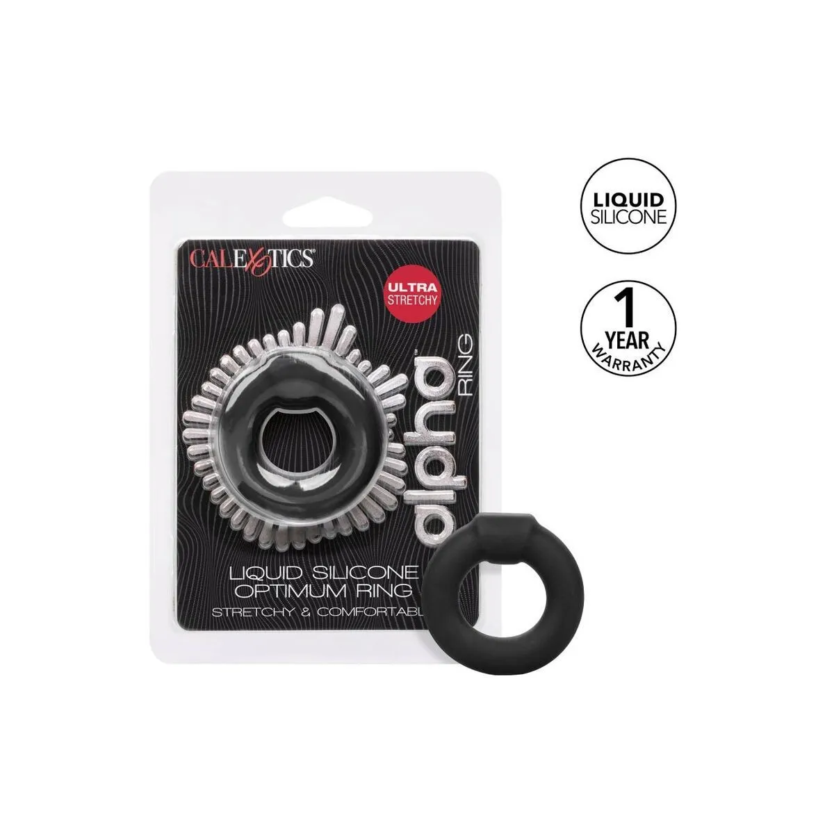 Alpha Optimum Ring Schwarz von Calexotics | Fesselliebe.de