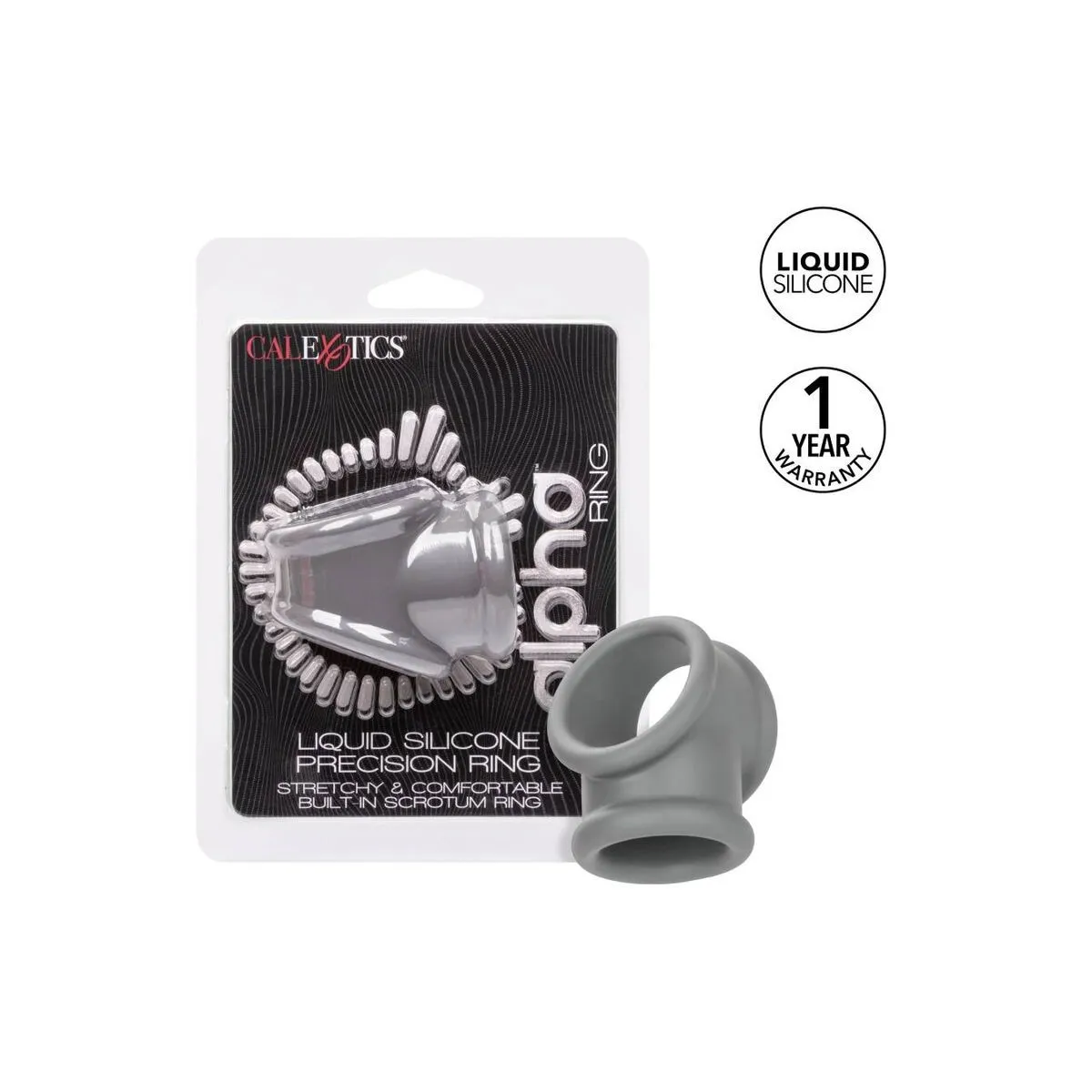 Alpha Precision Ring Grau von Calexotics | Fesselliebe.de