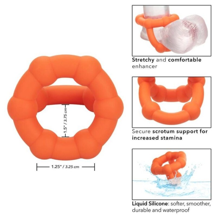 Alpha All Star Ring Orange von Calexotics | Fesselliebe.de