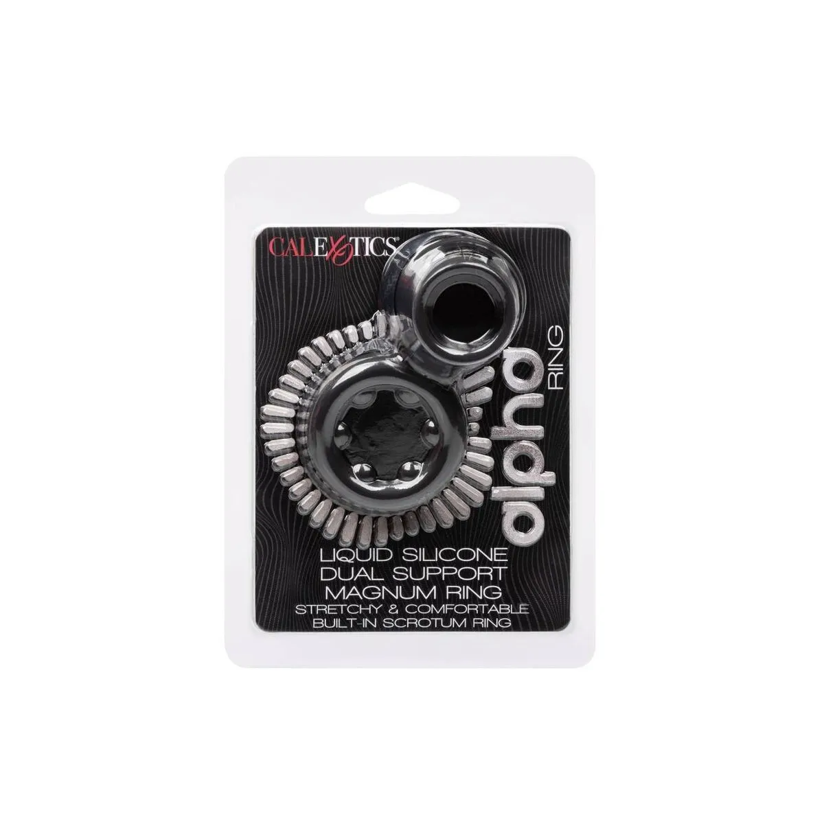 Alpha Dual Magnum Ring Schwarz von Calexotics | Fesselliebe.de